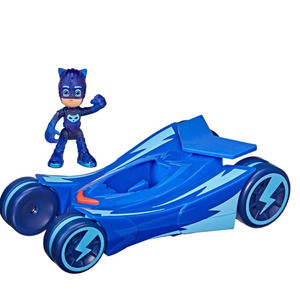 🎁New PJ Masks Turbo Blast Racers Light Up Vehicle Blue Cat Car Catboy Figure 🎄